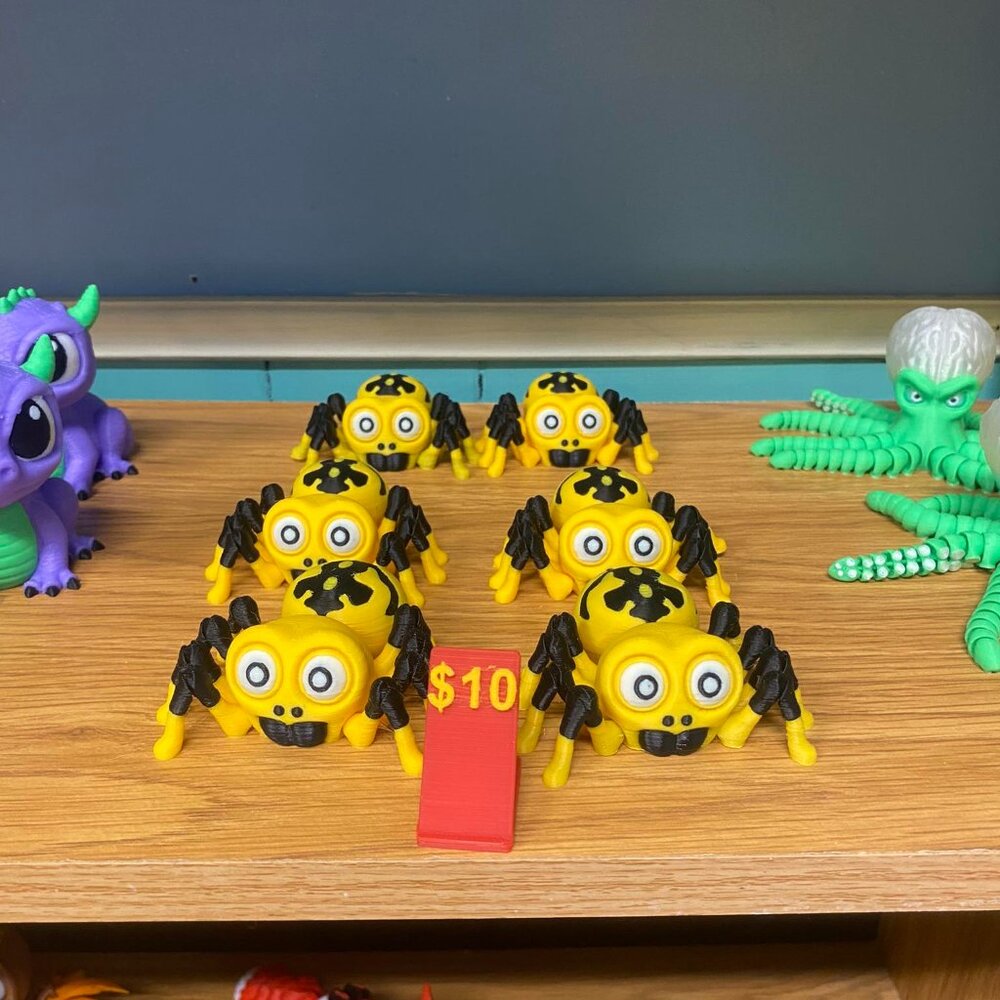 3D Printed Moveable Spider